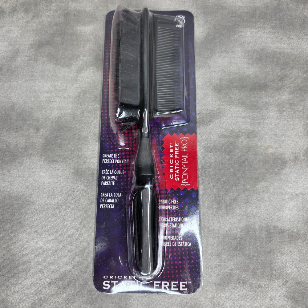 Cricket Static Free Ponytail Pro Hairbrush w/Boar & Nylon Bristles NEW